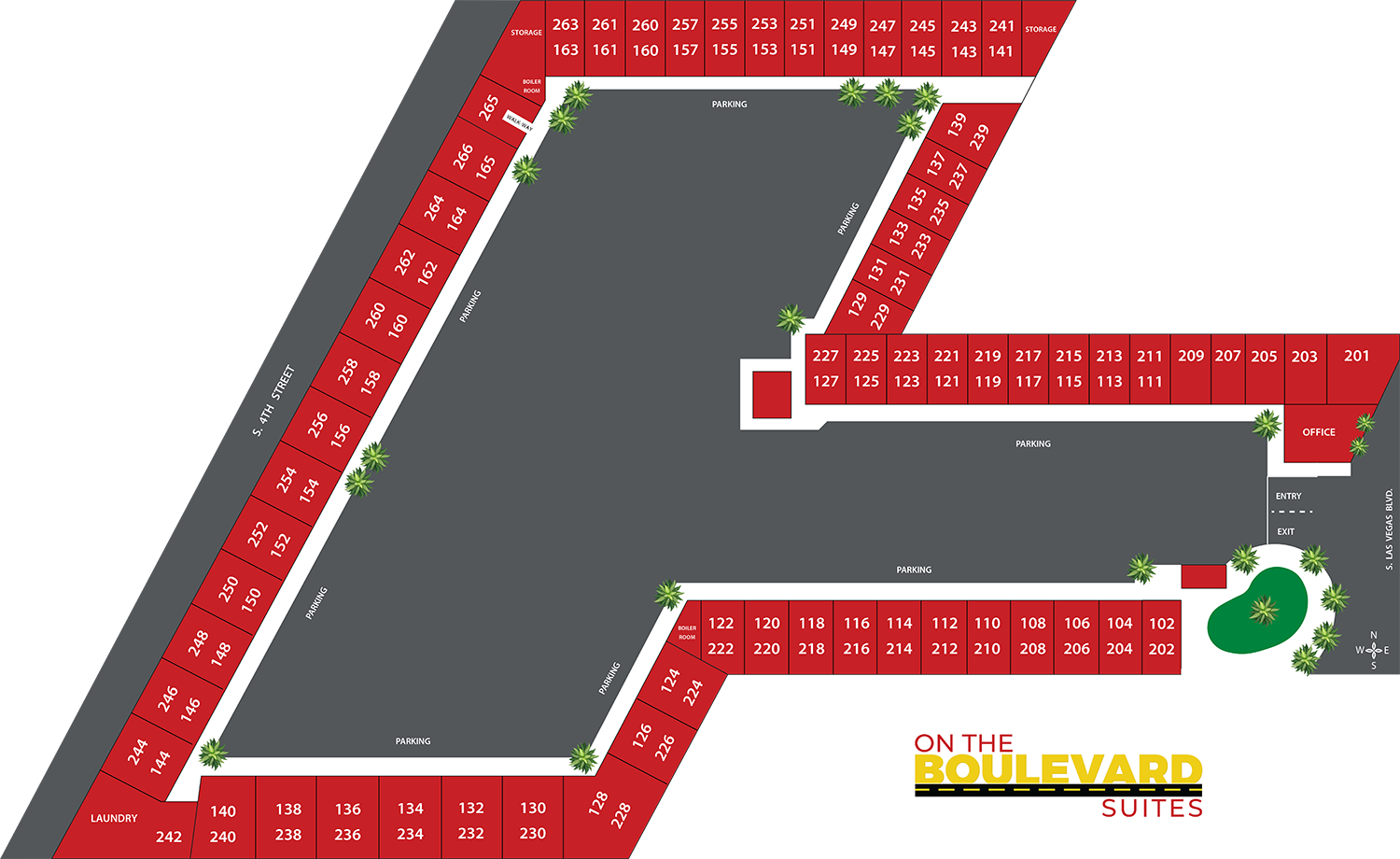 On the Boulevard | Extended-Stay, Hotel-Style Living Spaces | Community Map