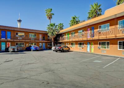 On the Boulevard | Extended-Stay, Hotel-Style Living Spaces | Parking Area
